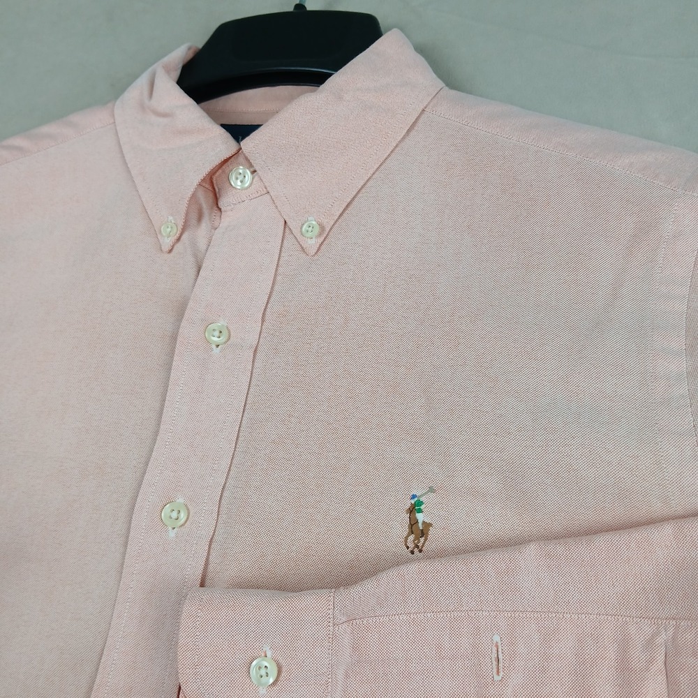 Polo Ralph Lauren 15.5 32/33 Mens Shirt OCBD Oxford 22x27 Medium